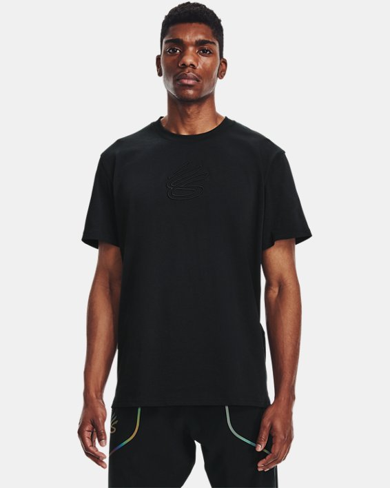 Men's Curry Embroidered UNDRTD T-Shirt, Black, pdpMainDesktop image number 1